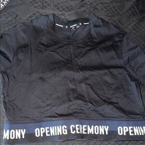 Opening Ceremony Black Crop Top